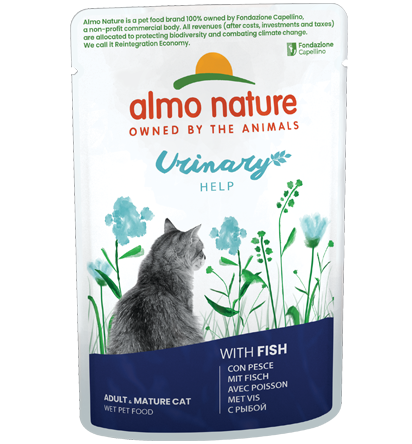 Almo Nature Bustina Urinary Help gusto Pesce per Gatti Adulti 70gr