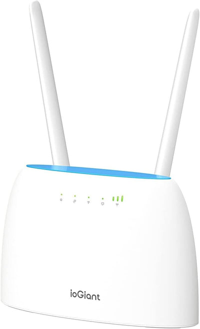 ioGiant Router 4G LTE con Sim, AC1200 Wi-Fi Dual-Band, Senza configurazione