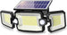 Faro LED Esterno con Pannello Solare, Luce Solare Esterno con 2 Sensori