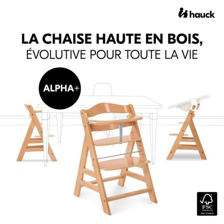 Seggiolone HAUCK Wood Baby Evolutive Alpha + / naturale
