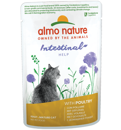 Almo Nature Bustina Digestive Help gusto Pollame per Gatti Adulti 70gr