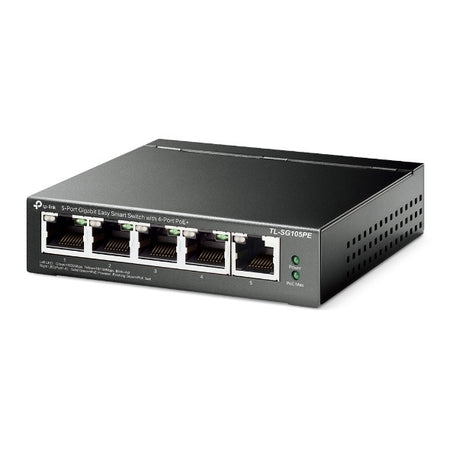 Switch 5 port Gigabit con 4-Port PoE+ TP-Link TL-SG105PE
