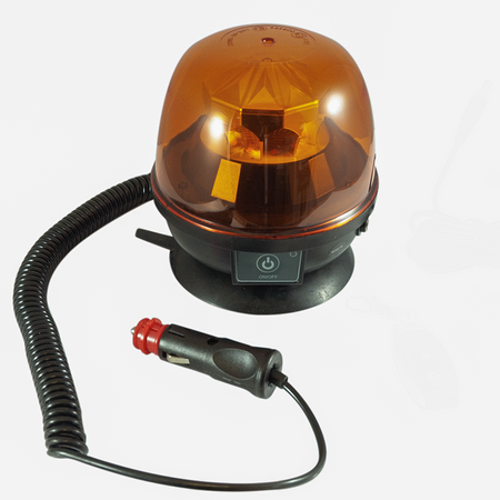 Lampeggiante a batteria con telecomando 12-24V base magnetica