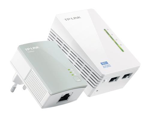 Kit 2 powerline WiFi 2.4 GHz AV600 2+1 porte LAN TL-WPA4220