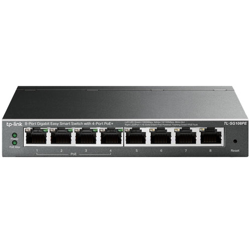 Easy Smart Switch 8 Porte Gigabit con 4 Porte PoE TL-SG108PE