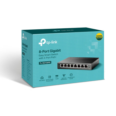 Easy Smart Switch 8 Porte Gigabit con 4 Porte PoE TL-SG108PE