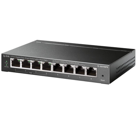 Easy Smart Switch 8 Porte Gigabit con 4 Porte PoE TL-SG108PE