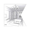 Plafoniera alluminio Gea Led CLOE 65 GPL243C LED lampada soffitto nero tonda moderna interno 16W 3000°K IP20