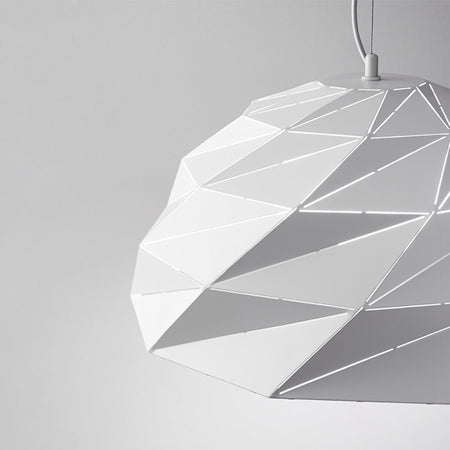 Lampadario In Metallo Contemporaneo Tilt Bianco 3 Luci E27