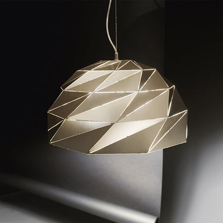 Lampadario In Metallo Contemporaneo Tilt Oro 3 Luci E27