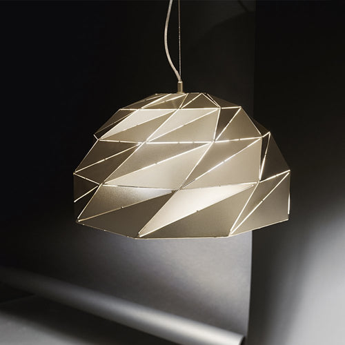 Lampadario In Metallo Contemporaneo Tilt Oro 3 Luci E27
