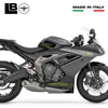 Adesivi 3D compatibili con Triumph Daytona 660 Protezioni Laterali Serbatoio
