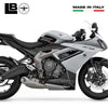 Adesivi 3D compatibili con Triumph Daytona 660 Protezioni Laterali Serbatoio