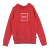 HUF Felpa Cappuccio Uomo Box Logo Red da uomo
