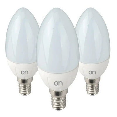 Set da 6 lampadine LED, oliva, opaco, luce fredda, 5W=430LM (equiv 35 W), 270°