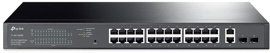8-Port Gigabit Easy Smart PoE Switch with 24-Port PoE+