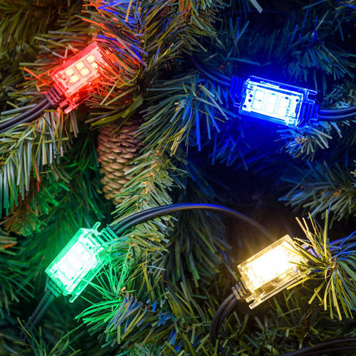 Catena strobo 10 led effetto flash luce Stroboscopica da esterno decorazione natalizia