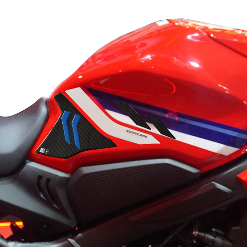 Adesivi 3D compatibili con Honda CBR 650 R 2024 protezioni laterali serbatoio