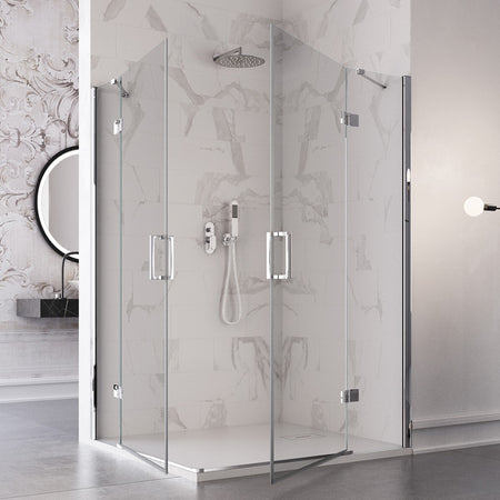 Box doccia due lati battenti 8 mm h195 anticalcare REGINA