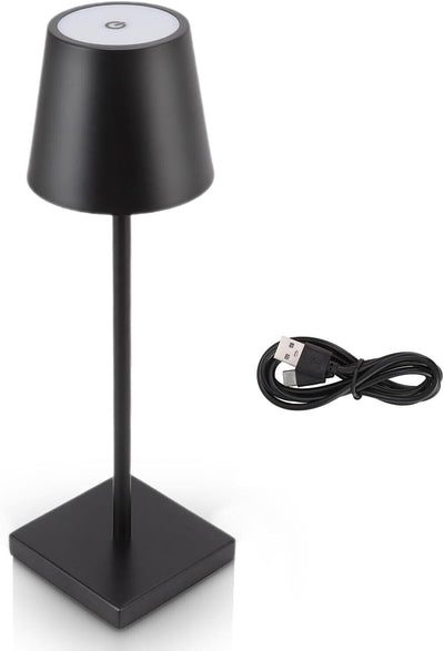 Lampada da Tavolo Senza Fili, Lampada da Tavolo a LED Ricaricabile, Batteria