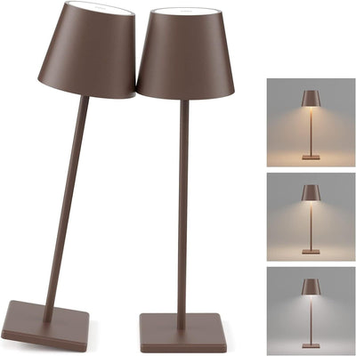 Lampada da tavolo LED ricaricabile, confezione da 2, lampada da comodino
