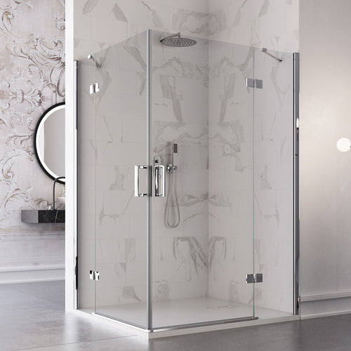 Box doccia due lati battenti 8 mm h195 anticalcare REGINA