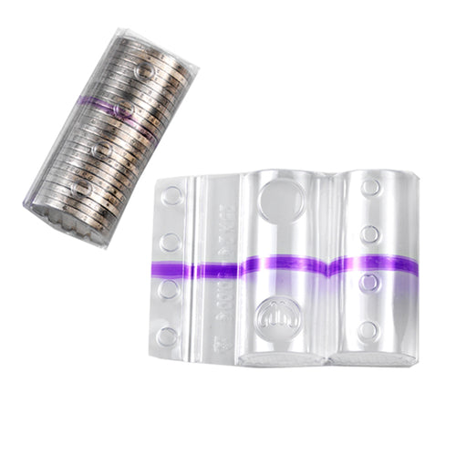 Sacchetto Da 100 Blister Portamonete 2 Euro Fascia Viola