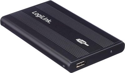 LogiLink UA0040B Case Esterno per HDD IDE, Interfacia ATA, USB 2.0, Nero