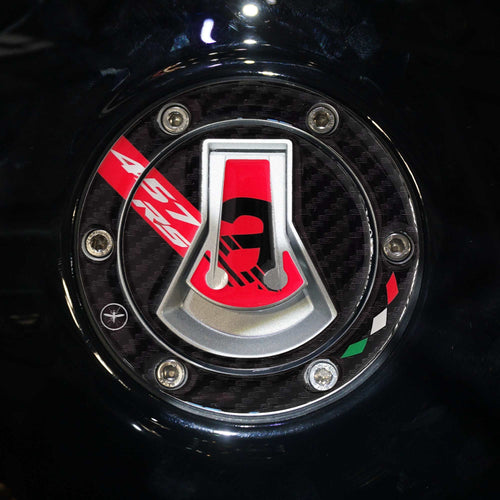 Adesivo 3D Protezione Tappo Serbatoio moto compatibile con Aprilia RS 457 2024