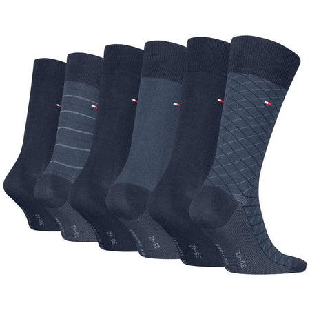 Tommy Hilfiger gift box 6 paia di calzini blu 701235373002