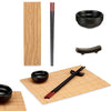 Set Completo Sushi per 4 Persone In Ceramica e Bambù 16 Pezzi