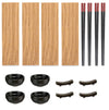 Set Completo Sushi per 4 Persone In Ceramica e Bambù 16 Pezzi