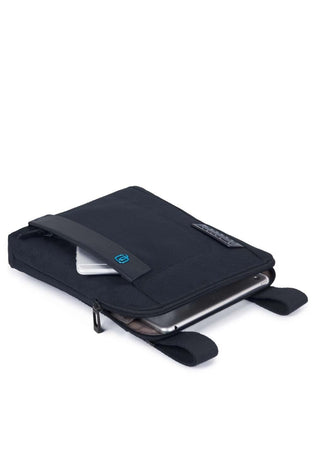 PIQUADRO Borsello porta iPad Air in tessuto e pelle Uomo piquadro CA1358P16-CHEVBLU Blu da uomo