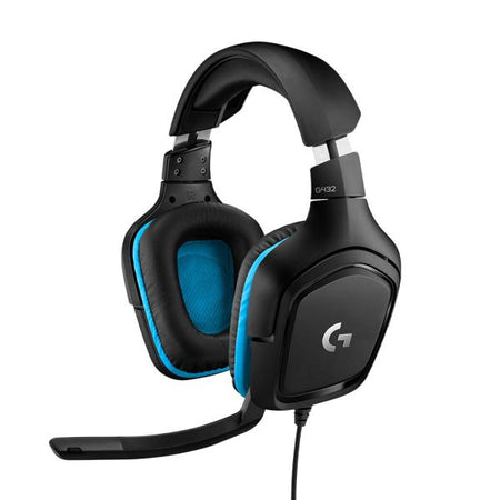 Cuffie G432 Gaming con Microfono Driver da 50 mm Colore Nero / Blu per Pc / Ps4 / XB