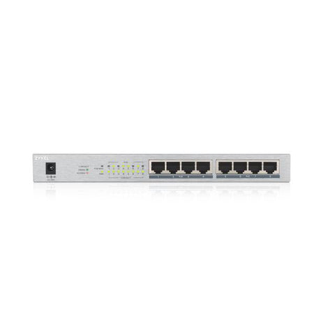 Zyxel GS1008HP Non gestito Gigabit Ethernet [10/100/1000] Supporto Power over Ethernet [PoE] Grigio (GS1008-HP 8-PORT DT GB POE+ - SWITCH)