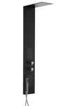 Colonna Doccia Cromata Nera Idromassaggio Spa | Flat