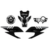 Kit completo Adesivi 3D Protezioni Moto compatibili con Yamaha YZF R25 2019-23