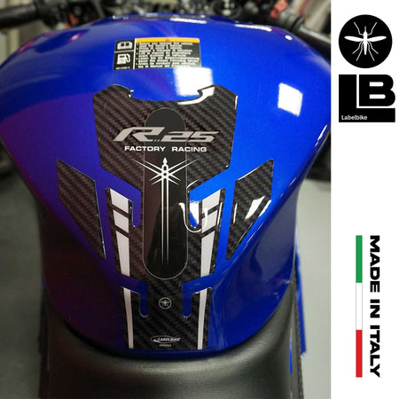 Kit Adesivi gel 3D Protezioni Serbatoio moto compatibili Yamaha YZF R25 2019-23