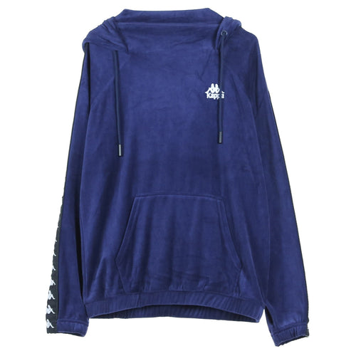 KAPPA Felpa Cappuccio Donna Authentic Asper Blue Greystone/black da donna
