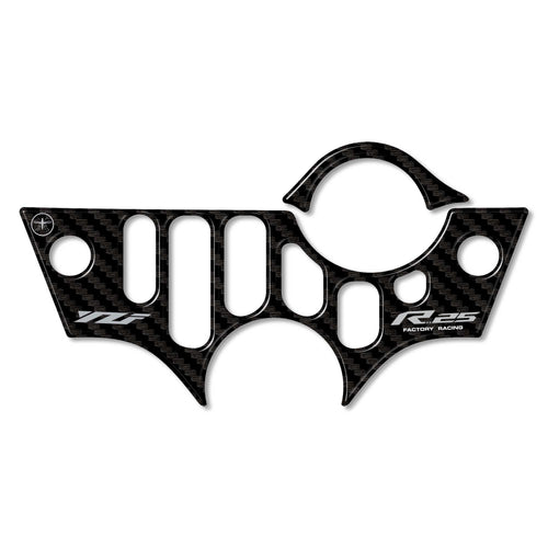 Adesivo 3D Piastra forcella sterzo moto compatibile con Yamaha YZF R25 2019-23