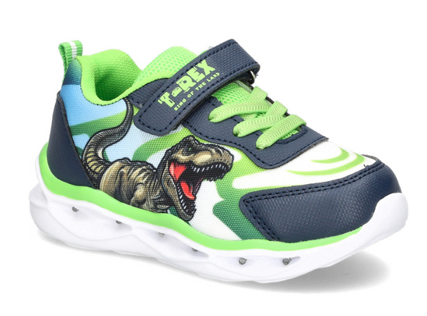 Scarpe Bambino con Luci LED e Dinosauro Sneakers Sportive