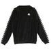 KAPPA Felpa Cappuccio Donna Authentic Asper Black/white da donna
