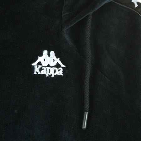 KAPPA Felpa Cappuccio Donna Authentic Asper Black/white da donna