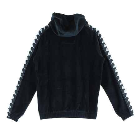 KAPPA Felpa Cappuccio Donna Authentic Asper Black/white da donna