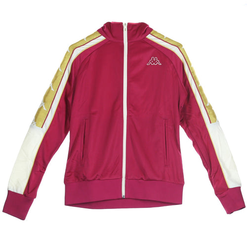 KAPPA Giacca Tuta Donna Banda 10 Anay Red Cerise/white/gold da donna