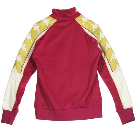 KAPPA Giacca Tuta Donna Banda 10 Anay Red Cerise/white/gold da donna