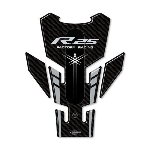 Paraserbatoio Adesivo resina 3D moto compatibile con Yamaha YZF R25 2019-2023
