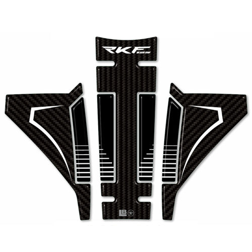 Paraserbatoio Adesivo resina 3D moto compatibile con Keeway RKF 125 2021-2024