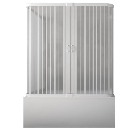 Box doccia Sopra vasca in pvc su tre lati apertura centrale