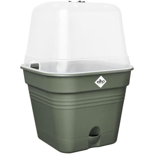 ELHO Green Basics Vaso da coltivazione quadrato -  35 - Plastica - 14 l - Verde